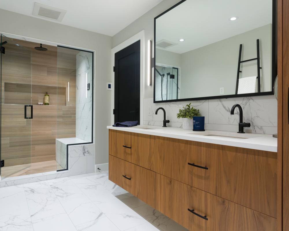 Winnipeg bathroom tile installation design